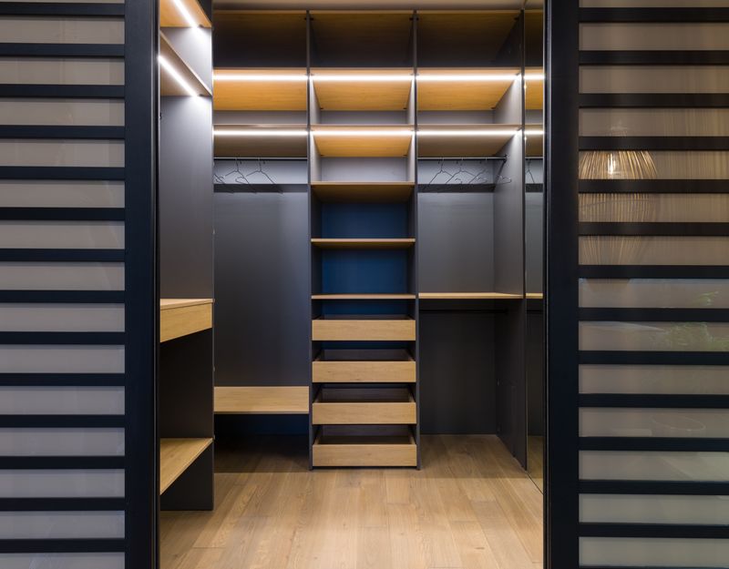 A handcrafted Fairway walk-in closet